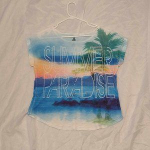 Summer Paradise Graphic T Shirt